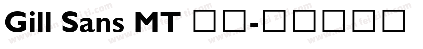 Gill Sans MT 粗体字体转换
